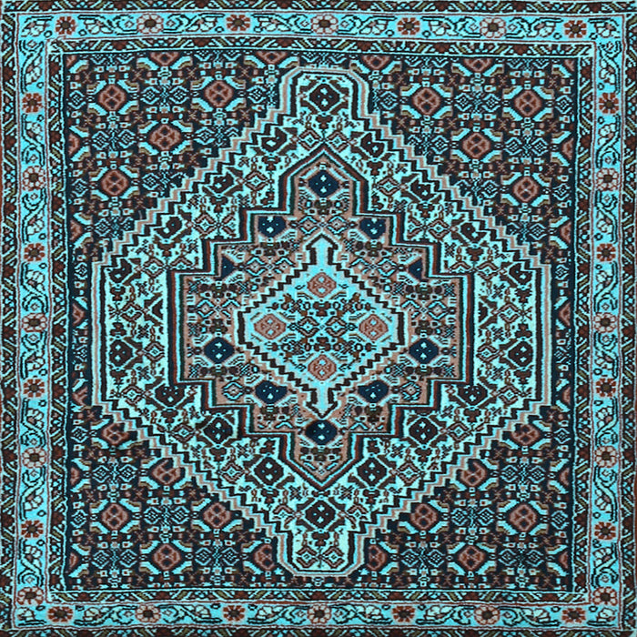 Square Persian Light Blue Traditional Rug, tr2172lblu