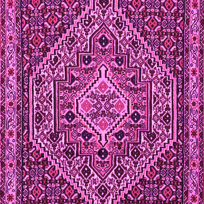 Machine Washable Persian Pink Traditional Rug, wshtr2172pnk