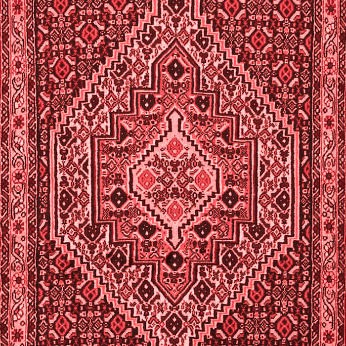 Machine Washable Persian Red Traditional Rug, wshtr2172red
