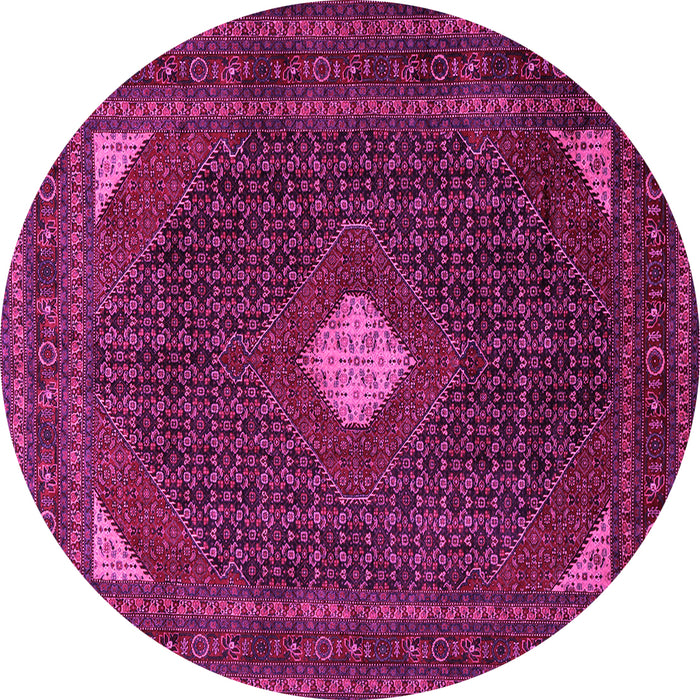 Round Persian Pink Traditional Rug, tr2173pnk