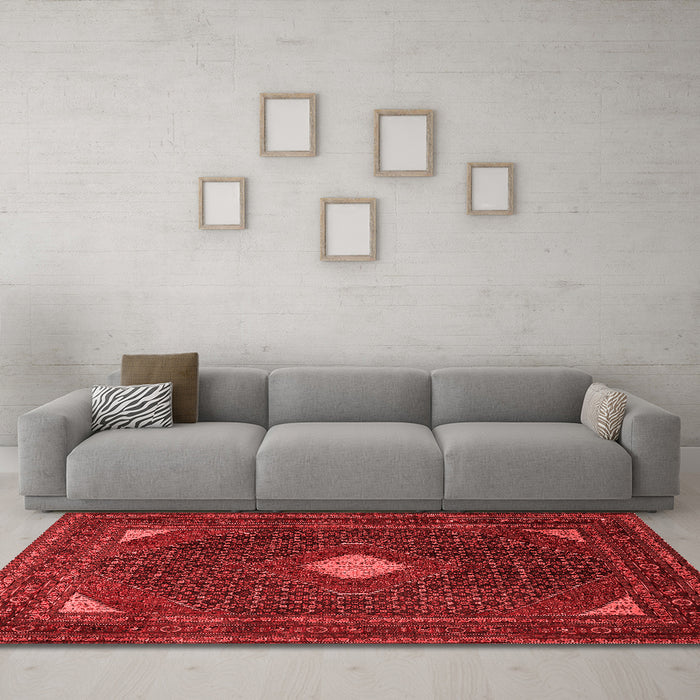 Traditional Red Washable Rugs
