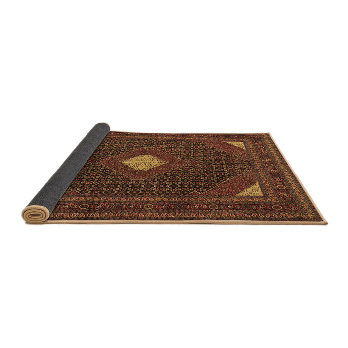 Sideview of Persian Brown Traditional Rug, tr2173brn