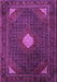 Machine Washable Persian Purple Traditional Area Rugs, wshtr2174pur