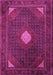 Machine Washable Persian Pink Traditional Rug, wshtr2174pnk