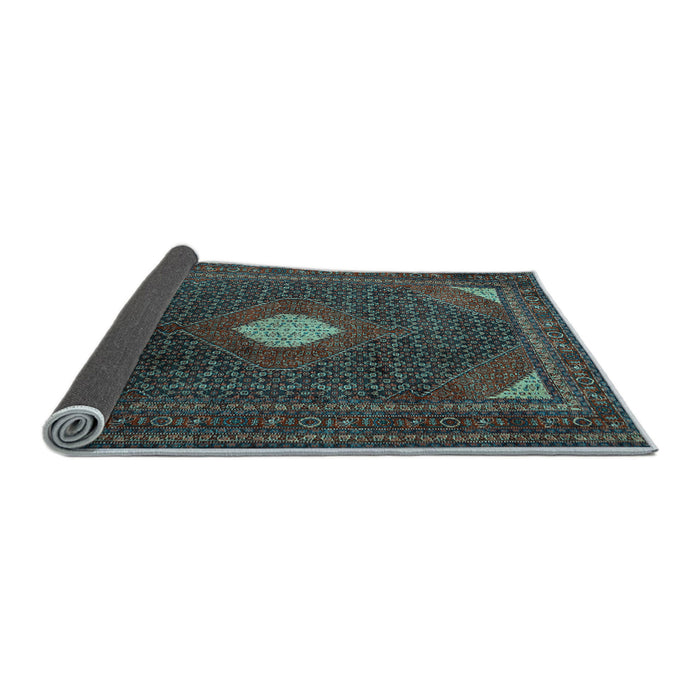 Sideview of Persian Light Blue Traditional Rug, tr2174lblu