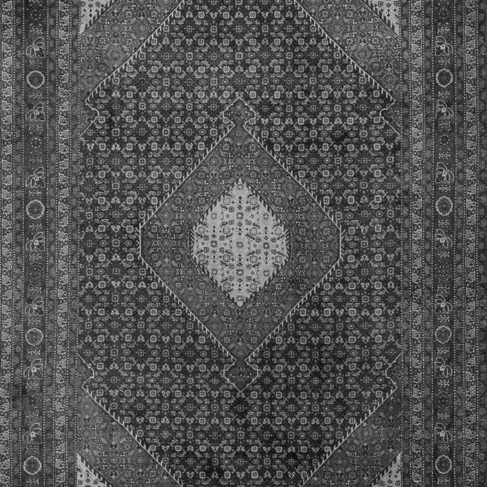 Serging Thickness of Machine Washable Persian Gray Traditional Rug, wshtr2174gry