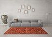 Machine Washable Persian Orange Traditional Area Rugs in a Living Room, wshtr2175org