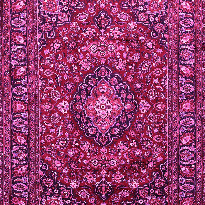 Machine Washable Persian Pink Traditional Rug, wshtr2175pnk