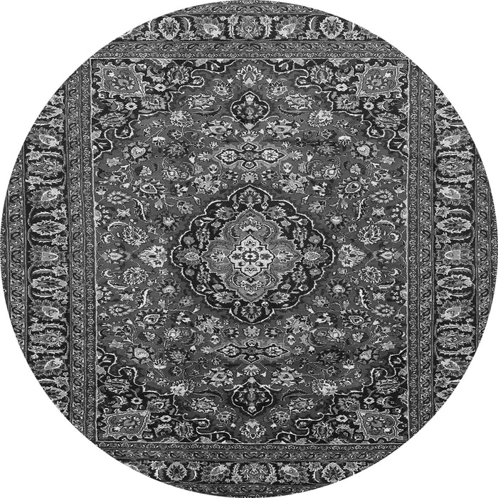 Machine Washable Persian Gray Traditional Rug, wshtr2175gry