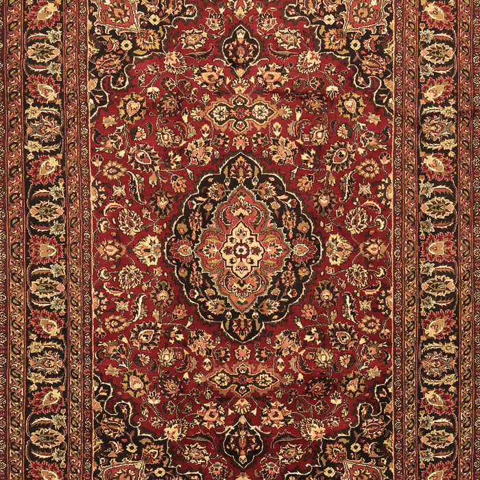 Machine Washable Persian Brown Traditional Rug, wshtr2175brn