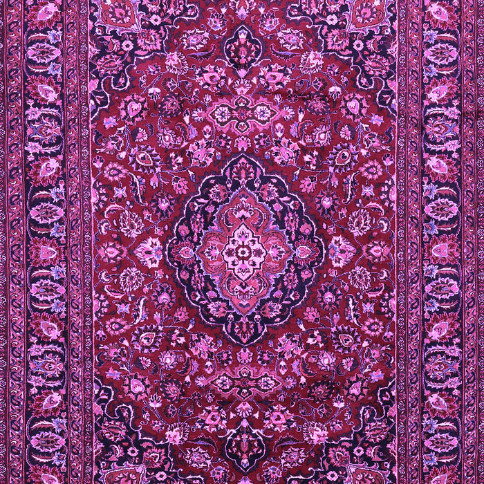 Machine Washable Persian Purple Traditional Area Rugs, wshtr2175pur