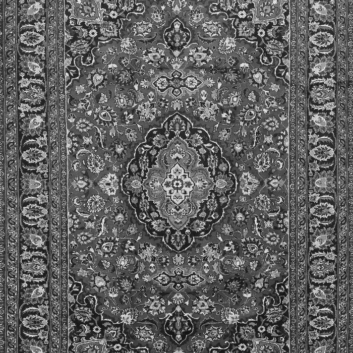 Serging Thickness of Machine Washable Persian Gray Traditional Rug, wshtr2175gry