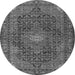 Machine Washable Persian Gray Traditional Rug, wshtr2176gry