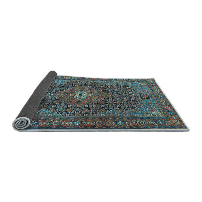 Sideview of Persian Light Blue Traditional Rug, tr2176lblu