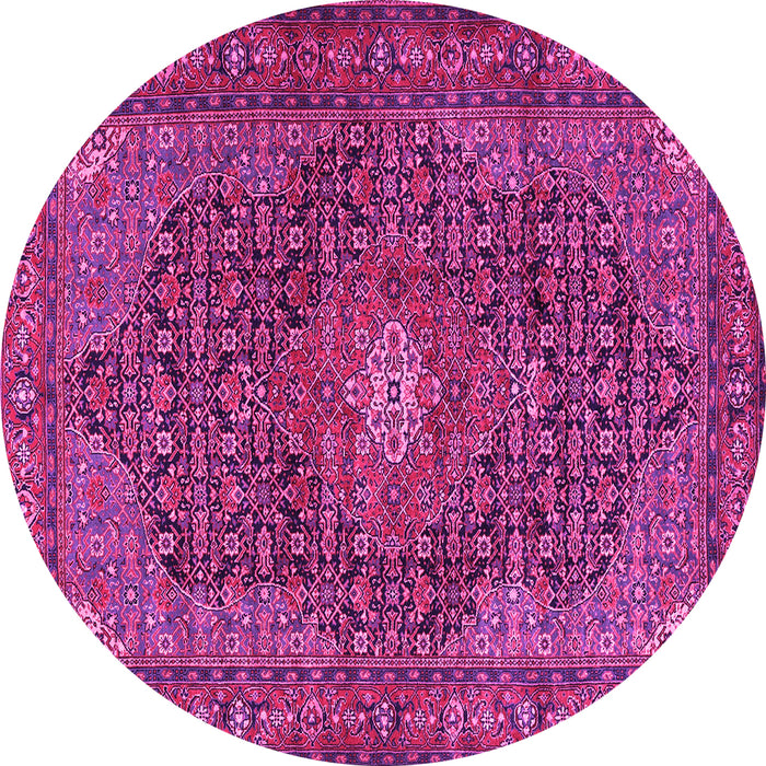 Round Persian Pink Traditional Rug, tr2176pnk