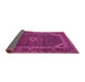 Sideview of Persian Pink Traditional Rug, tr2177pnk