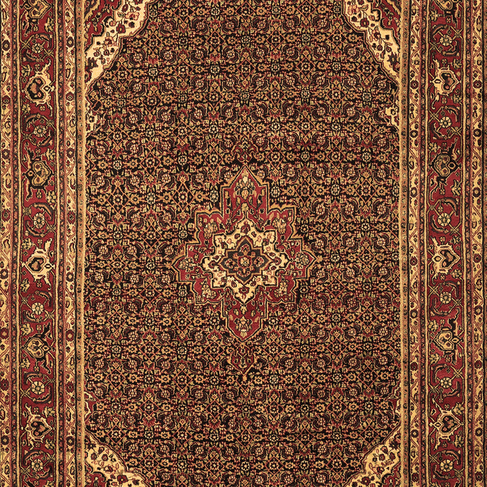Machine Washable Persian Brown Traditional Rug, wshtr2177brn