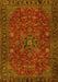 Machine Washable Persian Yellow Traditional Rug, wshtr2178yw