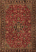 Machine Washable Persian Brown Traditional Rug, wshtr2178brn