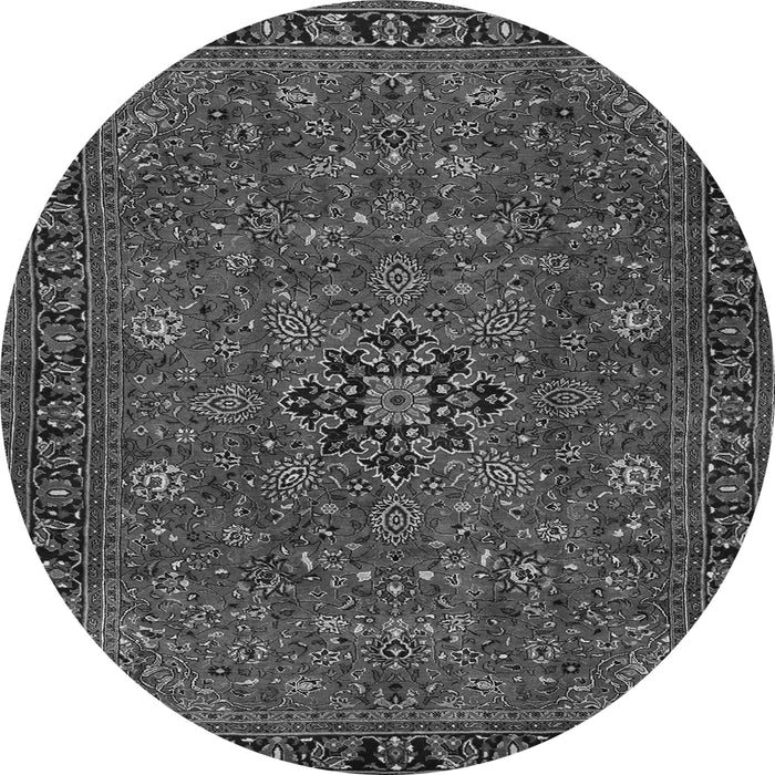 Machine Washable Persian Gray Traditional Rug, wshtr2178gry