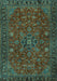 Machine Washable Persian Turquoise Traditional Area Rugs, wshtr2178turq