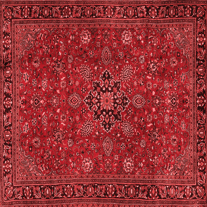 Machine Washable Persian Red Traditional Rug, wshtr2178red