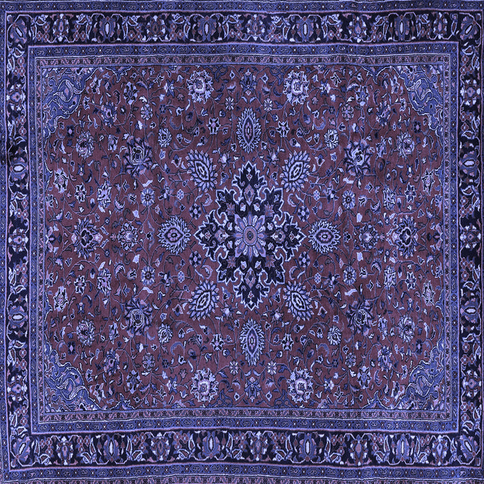 Square Persian Blue Traditional Rug, tr2178blu