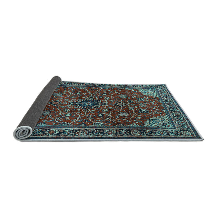 Sideview of Persian Light Blue Traditional Rug, tr2179lblu