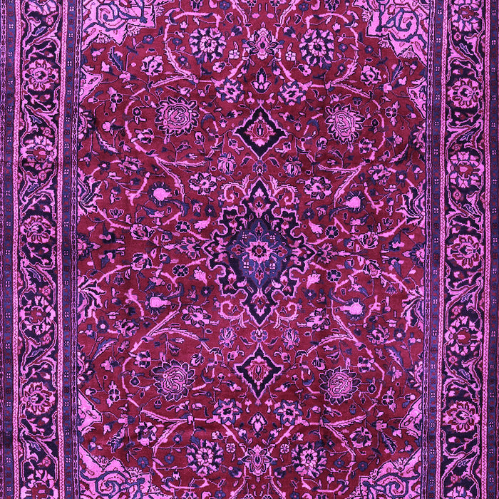 Machine Washable Persian Purple Traditional Area Rugs, wshtr2179pur