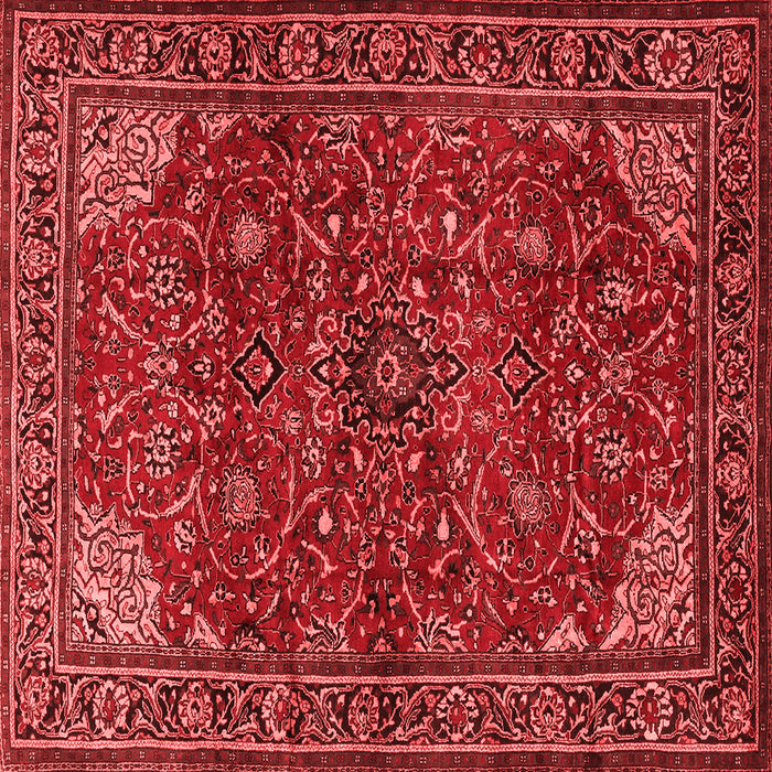 Machine Washable Persian Red Traditional Rug, wshtr2179red