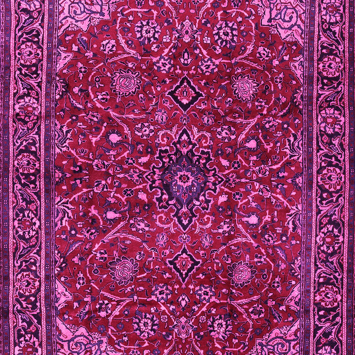 Machine Washable Persian Pink Traditional Rug, wshtr2179pnk