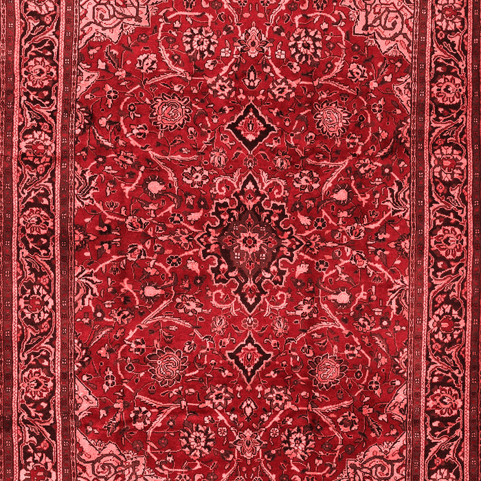 Machine Washable Persian Red Traditional Rug, wshtr2179red