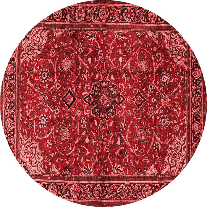Machine Washable Persian Red Traditional Rug, wshtr2179red