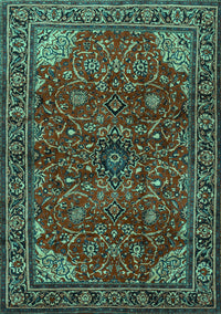 Persian Turquoise Traditional Rug, tr2179turq