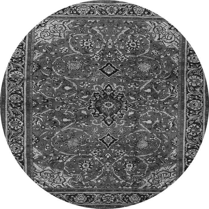 Machine Washable Persian Gray Traditional Rug, wshtr2179gry