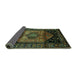 Sideview of Persian Turquoise Traditional Rug, tr217turq