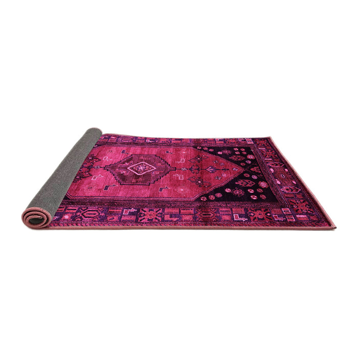 Sideview of Persian Pink Traditional Rug, tr217pnk