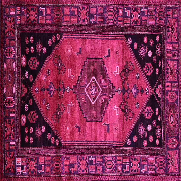 Square Persian Pink Traditional Rug, tr217pnk