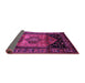 Sideview of Persian Purple Traditional Rug, tr217pur