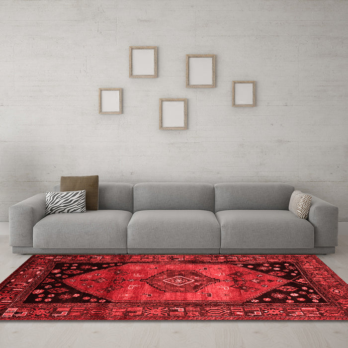 Traditional Red Washable Rugs
