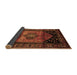 Sideview of Persian Brown Traditional Rug, tr217brn
