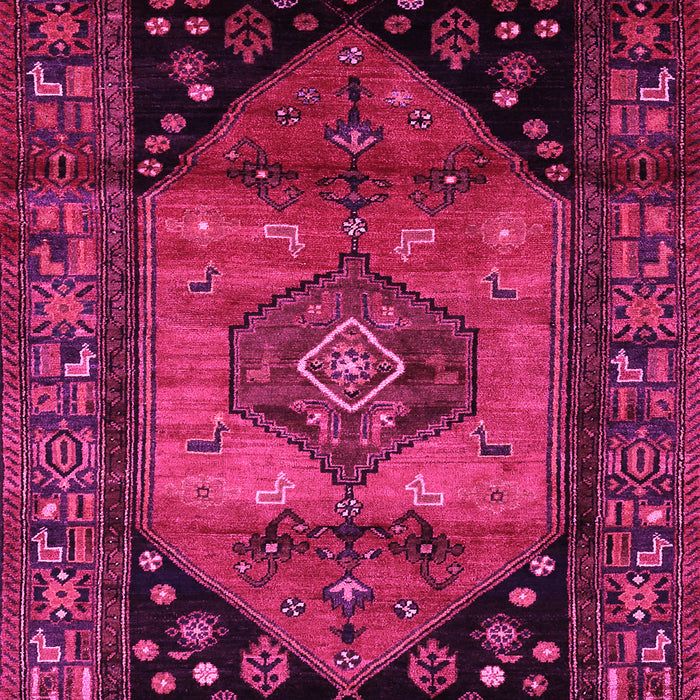 Machine Washable Persian Pink Traditional Rug, wshtr217pnk