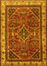 Machine Washable Persian Yellow Traditional Rug, wshtr2180yw