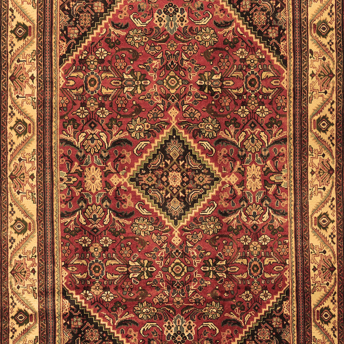 Machine Washable Persian Brown Traditional Rug, wshtr2180brn