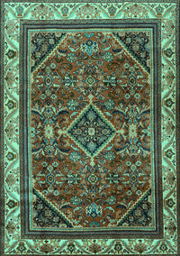 Persian Turquoise Traditional Rug, tr2180turq