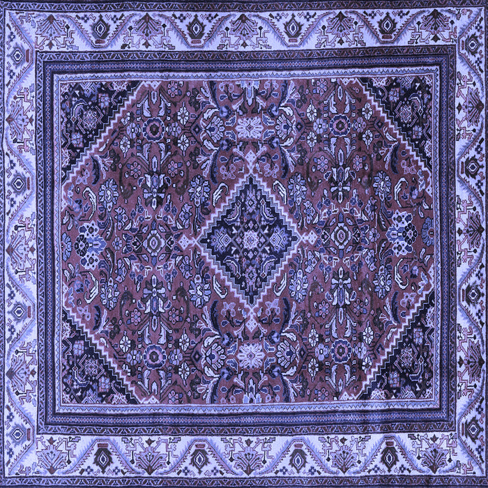 Square Persian Blue Traditional Rug, tr2180blu