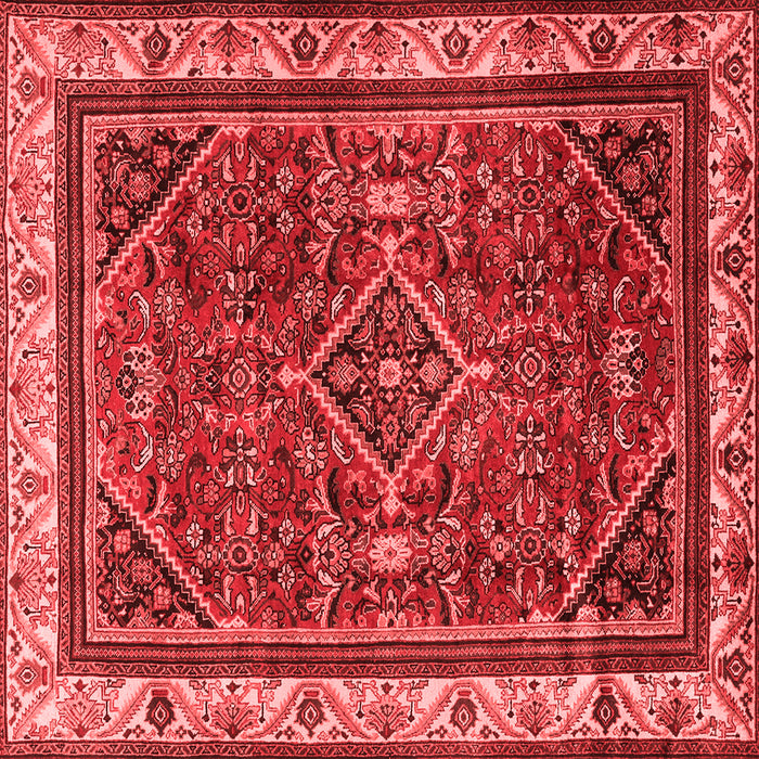Machine Washable Persian Red Traditional Rug, wshtr2180red