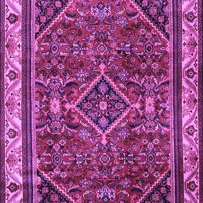 Machine Washable Persian Purple Traditional Area Rugs, wshtr2180pur