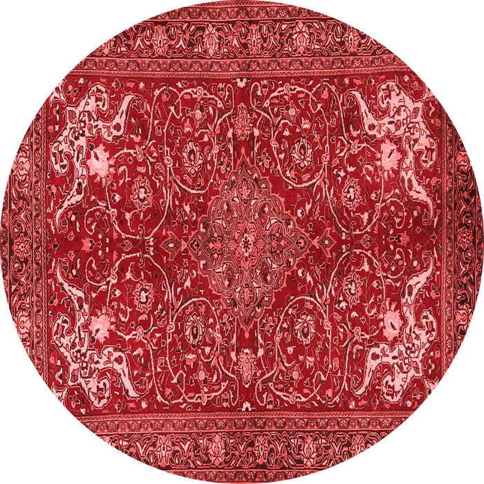Machine Washable Persian Red Traditional Rug, wshtr2181red
