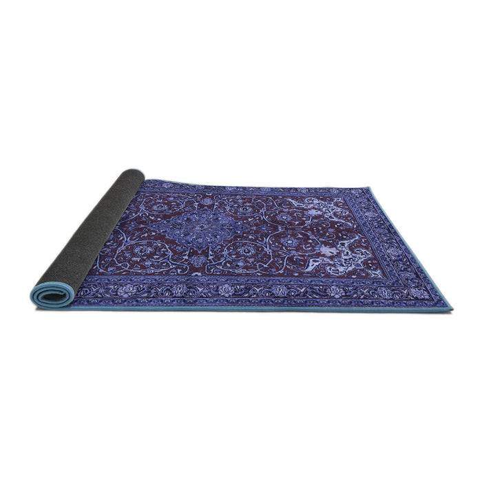 Sideview of Persian Blue Traditional Rug, tr2181blu